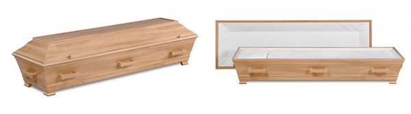 Kiste i Lys brun trefiber| Jølstad Begravelsesbyrå